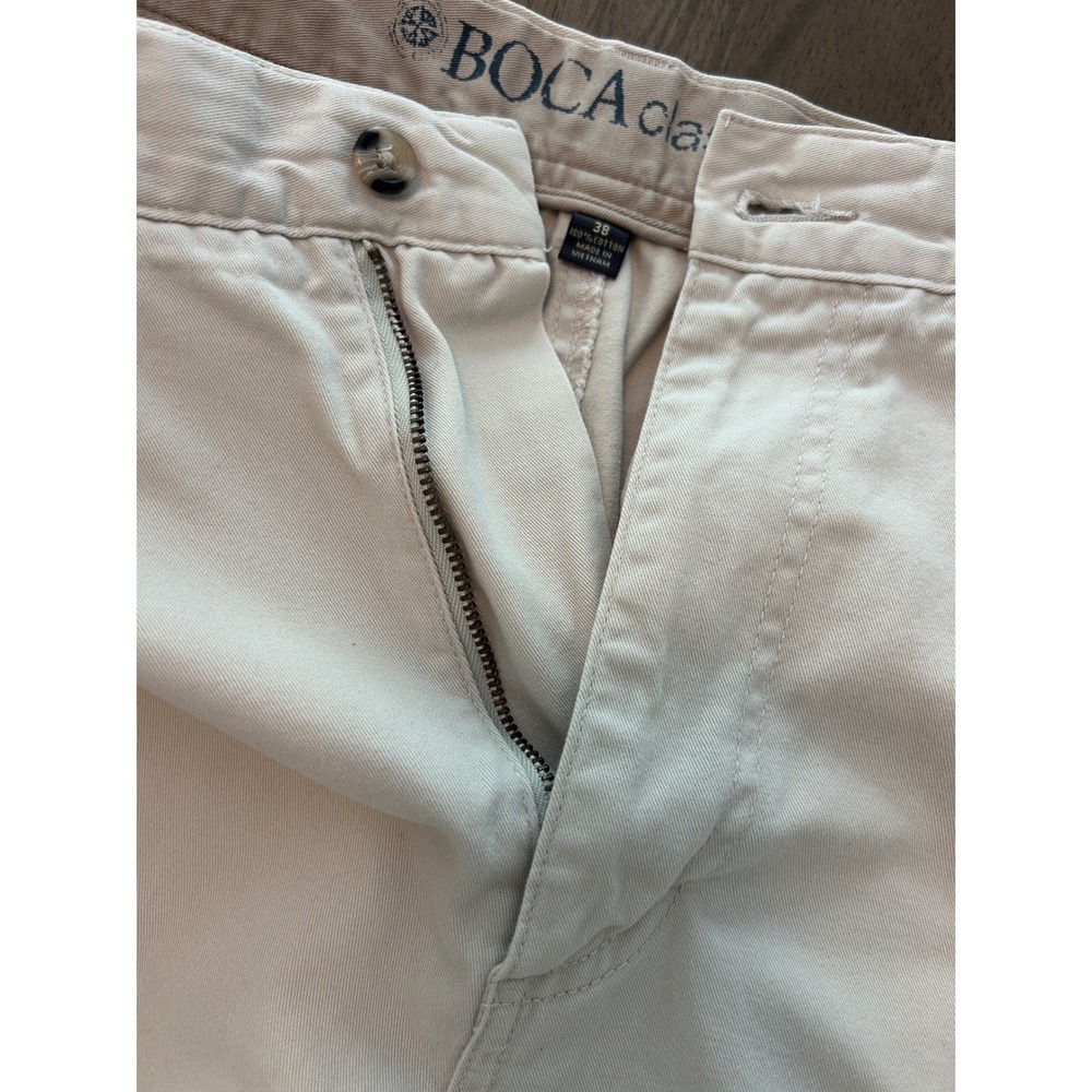 Boca Classics Mens Khaki‎ Tan Cotton Twill Cargo Shorts Size 38 - Picture 5 of 9